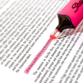 Sharpie Clear View Close Ejemplo