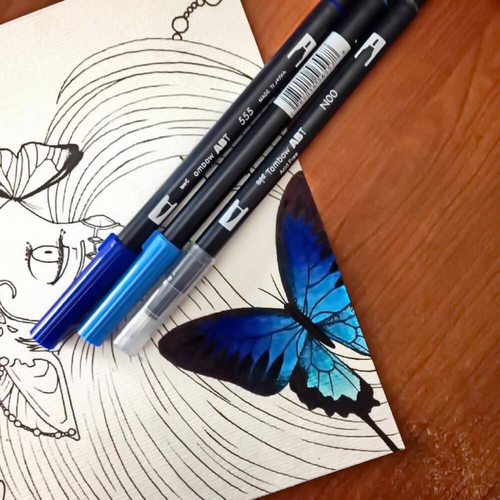 Tombow Dual Brush Pens Ilustración