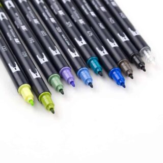 Set 10 Marcadores Tombow Dual Brush Pens – Paleta Paisajes Nuevo Punta Fina