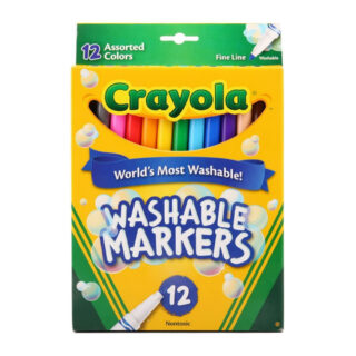Set 12 Marcadores Lavables Delgados Crayola