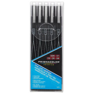 Set 5 Estilógrafos Numerados Color Negro Prismacolor Premier