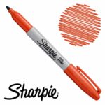 Marcador Permanente Sharpie Fino - Naranja Optico