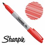 Marcador Permanente Sharpie Fino - Rojo Fugaz