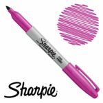 Marcador Permanente Sharpie Fino - Rosa Potente