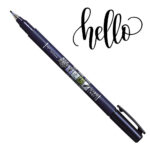 Rotulador Negro Punta Pincel Tombow Fudenosuke Hard Nuevo