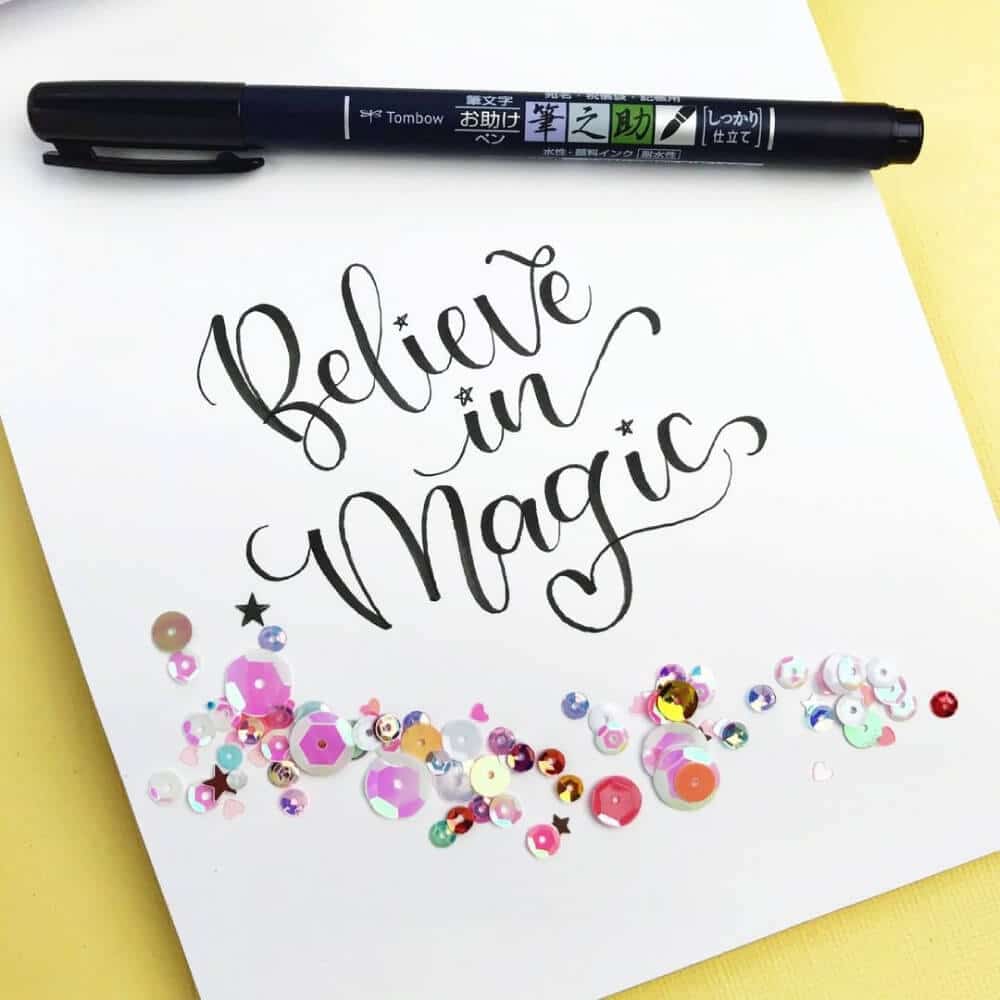 Rotulador Negro Punta Pincel Tombow Fudenosuke Titulos