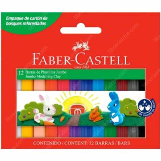 Set 12 Barras de Plastilina Jumbo Faber-Castell Nuevo