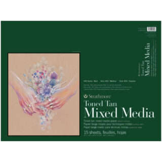 Block de Papel Mixed Media Tono Bronceado Strathmore Serie 400 (45.7 x 61 cm)