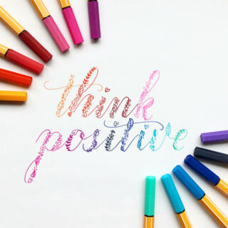 Estuche Metálico de 50 Micropuntas STABILO Point 88 Think Positive