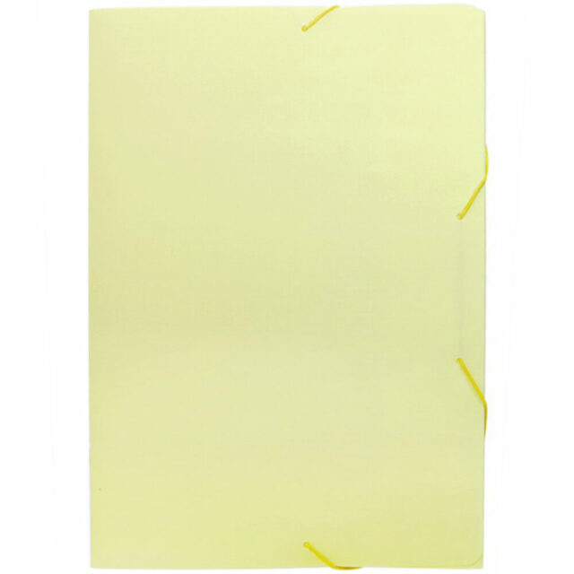 Folder con Liga Oficio Dello Amarillo Pastel