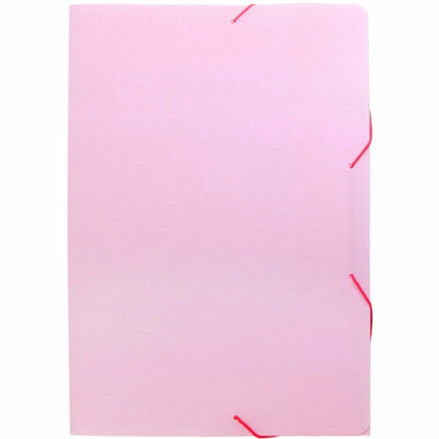 Folder con Liga Oficio Dello Rosa Pastel