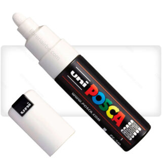 Marcador uni-POSCA PC-7M - Blanco