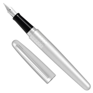 Pluma Fuente PILOT Colección Metropolitan Plateado con Puntos