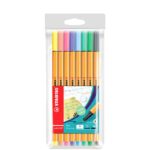 Set 8 Micropuntas STABILO Point 88 Pastel Nuevo Empaque