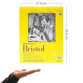 Block de Papel Bristol Strathmore Serie 300 (27.9 x 35.6 cm) Medidas