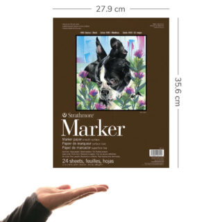 Block de Papel para Marcador Strathmore Serie 400 (27.9 x 35.6 cm) Medidas