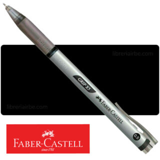 Bolígrafo Retráctil 0.5 mm Faber-Castell Grip X5 - Negro