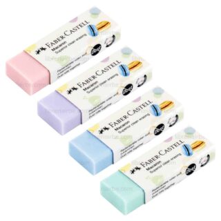 Goma de Borrar Borrador Libre de Migas Dust Free Faber Castell Macaron Colores Librería IRBE Cochabamba Bolivia