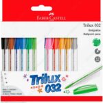 Set 12 Bolígrafos Faber-Castell Trilux 032