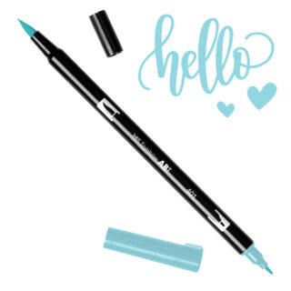 Marcador Acuarelable Doble Punta Tombow Dual Brush Pen - Aqua 401