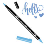 Marcador Acuarelable Doble Punta Tombow Dual Brush Pen - Azul Pavo Real 533