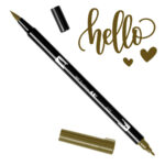 Marcador Acuarelable Doble Punta Tombow Dual Brush Pen - Ocre Oscuro 027