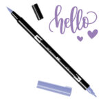Marcador Acuarelable Doble Punta Tombow Dual Brush Pen - Salvia Purpura 623