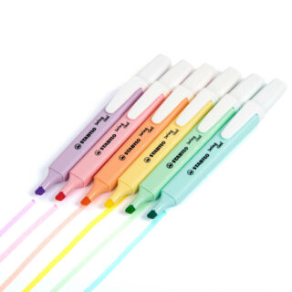 Resaltadores STABILO Swing Cool Pastel Vista Colores