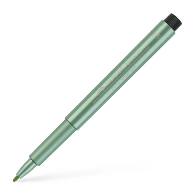 Rotulador Faber-Castell PITT Artist Pen Verde Metálico Trazo