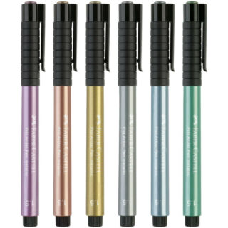 Rotuladores Faber-Castell PITT Artist Pen Metálicos