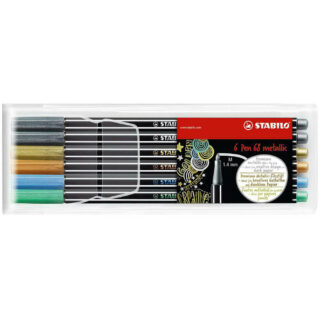 Set 6 Marcadores Metálicos STABILO Pen 68