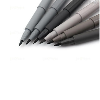 Set 6 Marcadores Punta Pincel Faber Castell PITT Artist Brush Tonos de Gris Punta