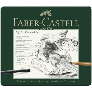 Set de Dibujo de 24 Piezas PITT Carboncillos Charcoal Faber-Castell