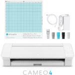 Máquina de Corte Silhouette CAMEO® 4 con Bluetooth, Tapete de Corte y AutoBlade 2 - Blanca