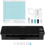 Máquina de Corte Silhouette CAMEO® 4 con Bluetooth, Tapete de Corte y AutoBlade 2 - Negra
