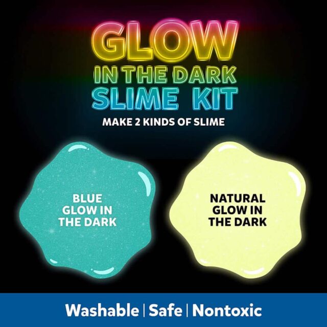 Kit Inicial para Crear Slime que brilla en la oscuridad Elmer's Colores