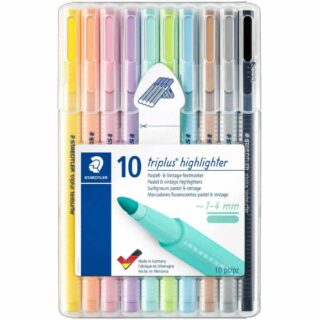 Set 10 Resaltadores STAEDTLER Triplus Textsurfer Pastel & Vintage