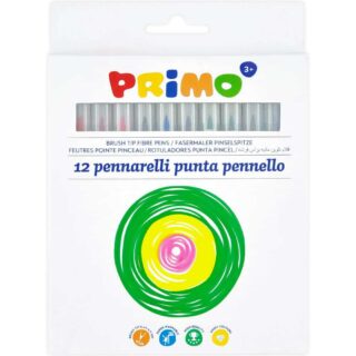 Set 12 Marcadores Punta Pincel PRIMO