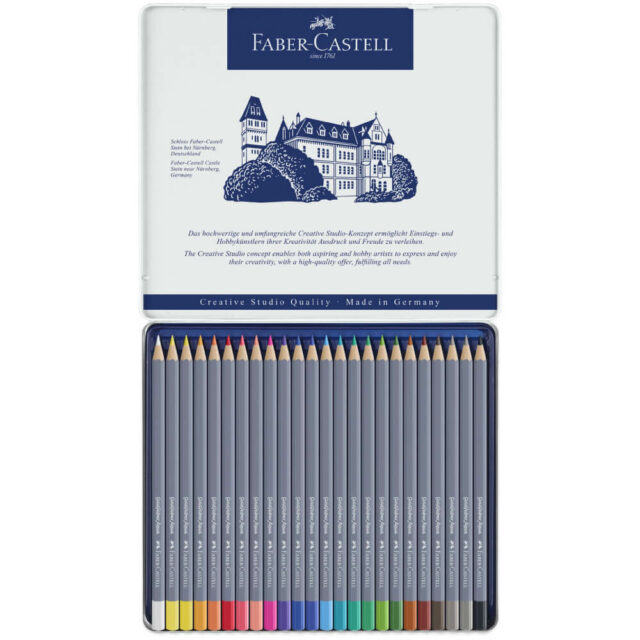 Set 24 Lápices de Color Acuarelables Faber-Castell Goldfaber Aqua Cerca
