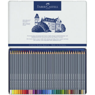 Set 36 Lápices de Color Acuarelables Faber-Castell Goldfaber Aqua Cerca