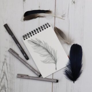 Estilógrafo de Dibujo uni Pin Fine Line Gris Claro Oscuro Pluma