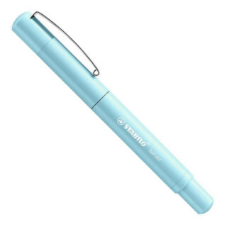 Pluma Fuente STABILO beFab! Celeste Pastel con Tinta Azul Abierto