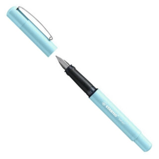 Pluma Fuente STABILO beFab! Celeste Pastel con Tinta Azul