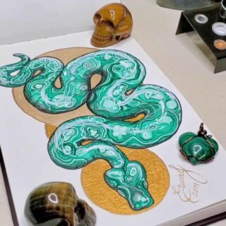 Art Journal Tapa Dura con Papel para Acuarela Strathmore Serie 400 Serpiente