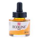 Frasco de Acuarela Líquida ECOLINE 30 ml – Amarillo Oscuro 202