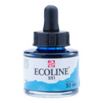 Frasco de Acuarela Líquida ECOLINE 30 ml – Azul Celeste Claro 551