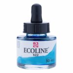 Frasco de Acuarela Líquida ECOLINE 30 ml – Azul Turquesa 522