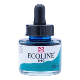 Frasco de Acuarela Líquida ECOLINE 30 ml – Verde Azulado 640