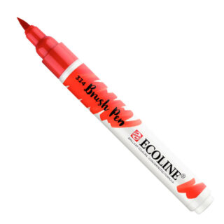 Marcador Punta Pincel de Acuarela Líquida ECOLINE - Escarlata 334