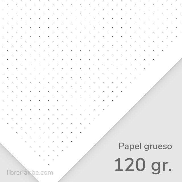 Paquete 100 Hojas Trapper Tamaño Carta IRBE 3 Perforaciones 120 g - Punteadas Grosor
